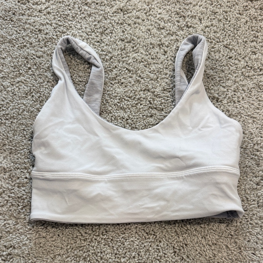 lululemon athletica Light Gray Sports Bra